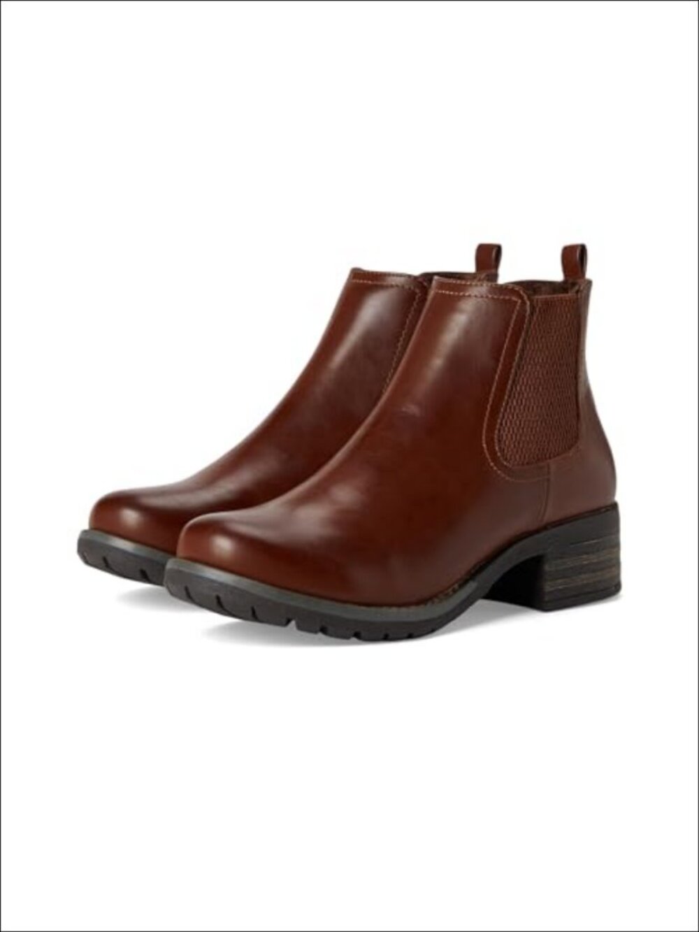 Womens Ankle Bootie Memory Foam Insole Synthetic Block Heel Casual Boot